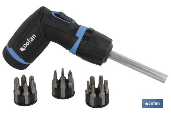 Set Destornillador Carraca en T 19-P COFAN